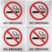 no smoking signs self adhesive restaurants logo