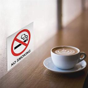 img 2 attached to No Smoking Signs Self Adhesive Restaurants