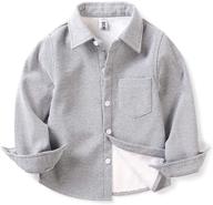 ochenta little sleeve flannel grey logo