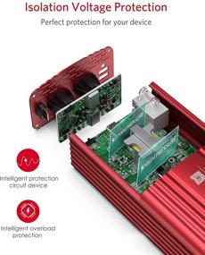 img 1 attached to 🔌 BESTEK 300W Pure Sine Wave Inverter: DC 12V to AC 110V Car Power Converter with Dual USB Ports, 2 AC Outlets, ETL Listed