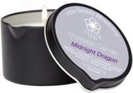 🕯️ midnight dragon massage oil candle - fleur de spa - all natural - 6oz, coconut oil, soy, jojoba blend logo