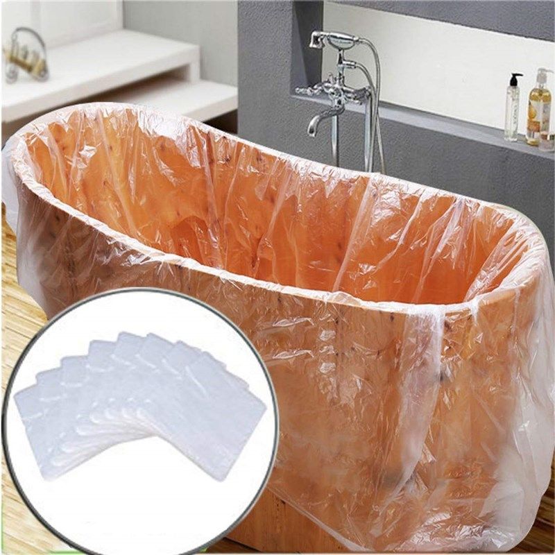 disposable bathtub cover plastic household 标志