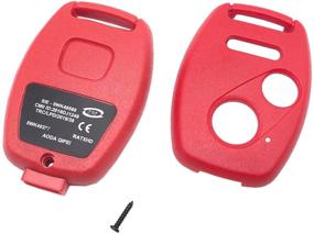 img 1 attached to Замена чехла с ключом Honda Key Fob - Не требуется резка | Чехол для бесключевого пульта входа для Civic, Accord, CR-V, Fit, Odyssey, Pilot, Ridgeline, CR-Z | 1 синий + 1 красный