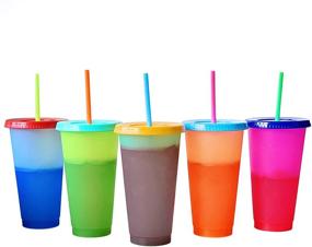 img 4 attached to 🌈 Optimized Color-Changing Cold Drink Cups