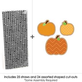 img 2 attached to Pumpkin Patch Paper Straw Decor