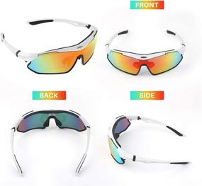 img 1 attached to 🕶️ Ultimate Protection: Polarized Sport Sunglasses for Outdoor Activities - Lightweight Frame for Cycling, Running, Driving, Riding, and Fishing