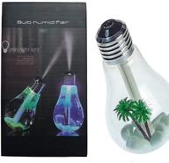 💡 usb portable desktop bulb air humidifier - ultrasonic, 7 color changing led night lights, 400ml mist for home, office, bedroom & baby room logo