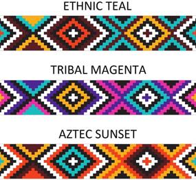 img 3 attached to Stylish Aztec Dog Collar: Adjustable Nylon Tribal Pattern for Dogs of all Sizes