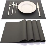 🍽️ me fan placemats: 17.7x12.6 heat resistant tablemats - functional & stylish dining accessories! логотип