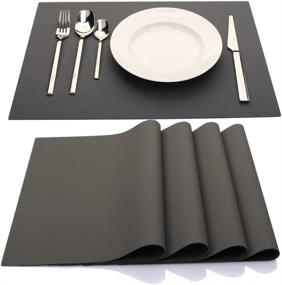 img 4 attached to 🍽️ ME FAN Placemats: 17.7X12.6 Heat Resistant Tablemats - Functional & Stylish Dining Accessories!