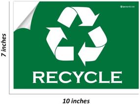 img 1 attached to 🔁 IGNIXIA Pack Recycle Decals: Enhancing Retail Store Fixtures & Equipment with Adhesive Solutions