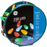 🌈 150 led c-5 lights stay bright – multicolor traditional lights on green wire with reel логотип