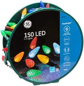 img 4 attached to 🌈 150 LED C-5 Lights Stay Bright – Multicolor Traditional Lights on Green Wire with Reel