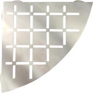 🧼 frosch stainless steel shower shelf - quadrant corner, brushed finish logo