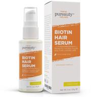 💇 biotin hair growth serum for all hair types - powerful hair loss support by pureauty naturals logo