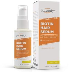 img 4 attached to 💇 Biotin Hair Growth Serum for All Hair Types - Powerful Hair Loss Support by Pureauty Naturals