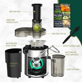 img 3 attached to 🥤 Powerful Juice Extractor – MAMA’S CHOICE Stainless Steel Juicer Machine with Big Mouth Chute, Easy Clean & 3 Speeds