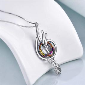 img 1 attached to 🎵 Sterling Silver Music Necklace with Circle Crystal Jewelry - TOUPOP Music Gifts for Women, Girls - Musical Notes - Perfect for Birthday, Christmas