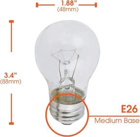 img 2 attached to 💡 Clear A15 Incandescent Appliance Light Bulb - 40W, 2700K Soft White (6 Pack)