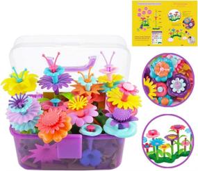 img 4 attached to 🌸 POMIKU Flower Building Blocks for Toddlers Ages 3-6