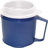 🔵 blue insulated mug with tumbler lid (8oz) by rehabilitation advantage - non-weighted логотип