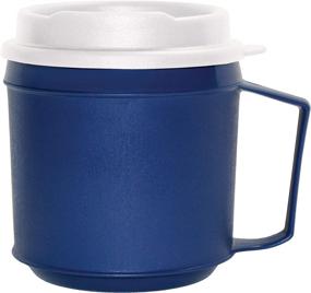 img 3 attached to 🔵 Blue Insulated Mug with Tumbler Lid (8oz) by Rehabilitation Advantage - Non-Weighted