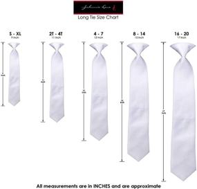 img 2 attached to Stylish Solid Satin Pre Tied Necktie Set 👔 for Boys - A Must-Have Accessory for Bow Tie Enthusiasts