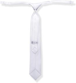 img 3 attached to Stylish Solid Satin Pre Tied Necktie Set 👔 for Boys - A Must-Have Accessory for Bow Tie Enthusiasts