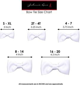 img 1 attached to Stylish Solid Satin Pre Tied Necktie Set 👔 for Boys - A Must-Have Accessory for Bow Tie Enthusiasts