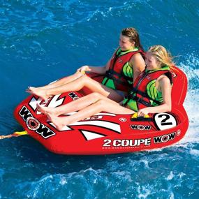 img 2 attached to WOW World of Watersports Coupe Cockpit Towable Tube with Dual Tow Points: Ultimate Thrills and Versatility!