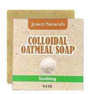 🧼 colloidal oatmeal soap for eczema and psoriasis relief - vegan & handmade with shea butter and cocoa butter - 4.2 ounces logo