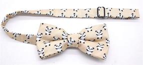 img 2 attached to Carahere Boys Handmade Adjustable Pre-Tied Pattern Bow Ties For Kids - Toddler Bow Ties with Enhanced SEO