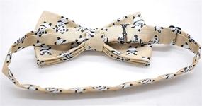 img 1 attached to Carahere Boys Handmade Adjustable Pre-Tied Pattern Bow Ties For Kids - Toddler Bow Ties with Enhanced SEO