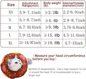 img 3 attached to 🐱 URBEST Cat Recovery Collar: Adorable Donut Neck Cone for Surgical Healing in Cats, Puppies, and Small Dog Breeds