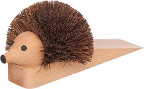 img 2 attached to Redecker Hedgehog Wooden Door Stop: 🦔 Adorable & Functional at 10-1/2 Inches Long