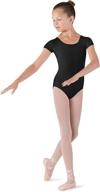 🩰 bloch dance girls dujour microlux short sleeve leotard" - optimized product name logo