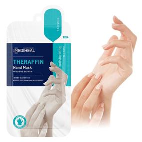 img 1 attached to MEDIHEAL Theraffin Hand Mask with Shea Butter, Argan Oil, and Ceramide - 10 Pairs, Deep Exfoliating Gloves for Cracked Hands Repair and Instant Moisturization