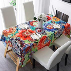 img 4 attached to 🌊 Keep Your Tabletop Unforgettable with the HMS Happy Memories Waterproof Tablecloth