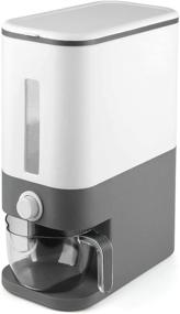 img 4 attached to 🍚 U-miss 25 Lbs Rice Dispenser: Large Grain Container Storage with Lid, Measuring Cylinder, Moisture Proof - Perfect Household Cereal Dispenser Bucket for Kitchen with Soybean & Corn Storage