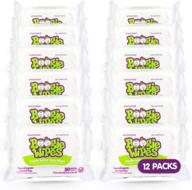 🧼 kids and baby wet wipes for hand, face, and nose, boogie wipes, alcohol-free, unscented, removes dirt and germs, gentle natural saline tissue with aloe, chamomile, and vitamin e, 30 count (pack of 12) logo