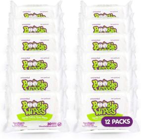 img 4 attached to 🧼 Kids and Baby Wet Wipes for Hand, Face, and Nose, Boogie Wipes, Alcohol-Free, Unscented, Removes Dirt and Germs, Gentle Natural Saline Tissue with Aloe, Chamomile, and Vitamin E, 30 Count (Pack of 12)