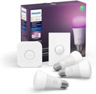 transform your home with the philips hue white and color led smart button starter kit логотип