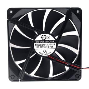 img 1 attached to High Performance SXDOOL 135X135X25mm 12V 0.70A DC Brushless Cooling Fan - Ideal for PSU Power Supply, PC Case Chassis & Efficiently Cools with High Speed CFM