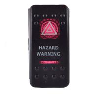 🚨 esupport 12v 20a bar rocker switch with red led hazard warning light lamp for car motor: the ultimate safety enhancement logo