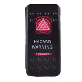 img 4 attached to 🚨 ESUPPORT 12V 20A Bar Rocker Switch with Red LED Hazard Warning Light Lamp for Car Motor: The Ultimate Safety Enhancement