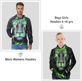 img 3 attached to 👕 UNICOMIDEA Kids Hoodies Pullover 3D Sweatshirt Jumpers Tops for Boys and Girls Ages 6-16