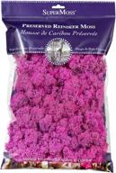 supermoss (23199) preserved reindeer moss bag, 8oz, pink logo