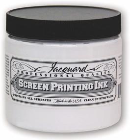 img 1 attached to 🎨 Jacquard Professional Screen Print Ink: Water-Soluble Super Opaque White (119) - 16oz Jar