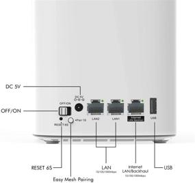 img 2 attached to 📡 WAVLINK AC3000 Tri-Band Whole Home Mesh WiFi System: Router Replacement with 2,000sq. ft Coverage, Parental Controls, Gigabit Ports, Business Traffic & Network Separation (2-Pack)
