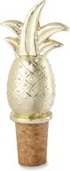 🍍 optimize product search: kate aspen gold pineapple bottle stopper - party favor, wine saver, wedding decoration логотип